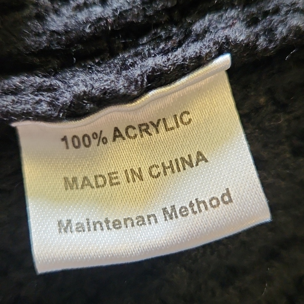 Fashion Black Acrylic Sweater - Picture 13 of 13